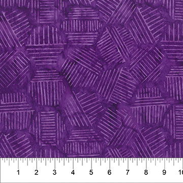 Hexies Batik - PLUM