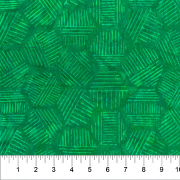 Hexies Batik - EMERALD