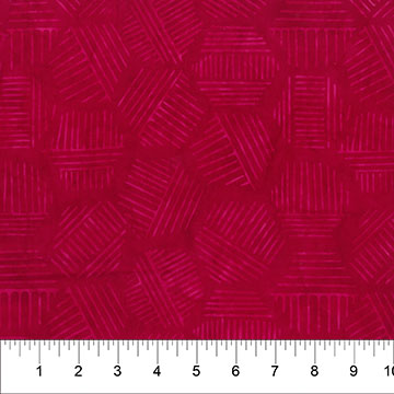 Hexies Batik - RASPBERRY