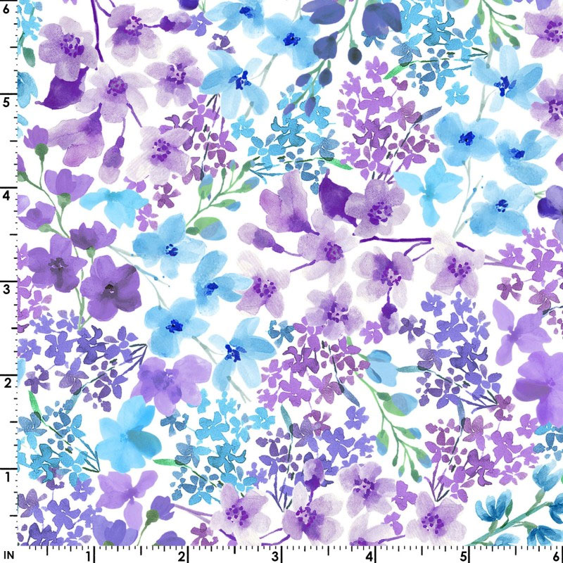 Bloom Bright - Packed Flowers - BLUE VIOLET