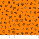 Trick or Treat - Halloween Doodle - ORANGE