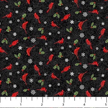 Beary Merry Christmas - Cardinal Toss - BLACK MULTI