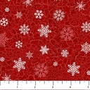 Beary Merry Christmas - Snowflakes - RED