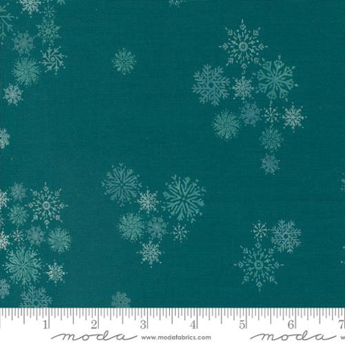 Cozy Wonderland - Snowflake Fall - TEAL