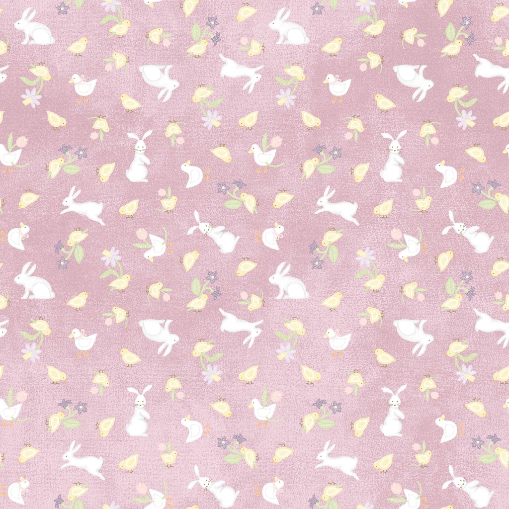 Little Chicks Flannel Bunnies & Chicks - PURPLE