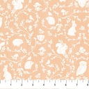 Woodland Adventures - Animal Damask - LIGHT RUST