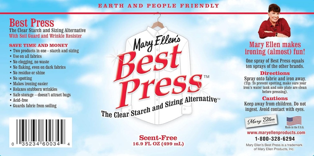 Best Press with Sprayer - SCENT FREE - 16.9 oz