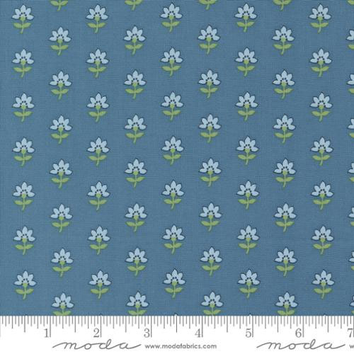 Shoreline - Costal Floral - MEDIUM BLUE