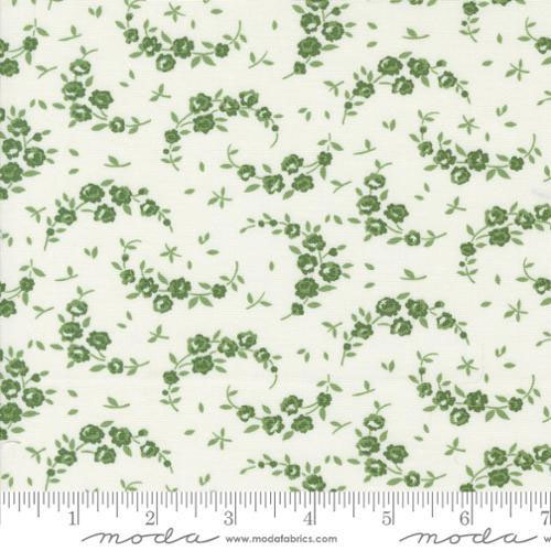 Shoreline - Summer Small Floral - CREAM/GREEN