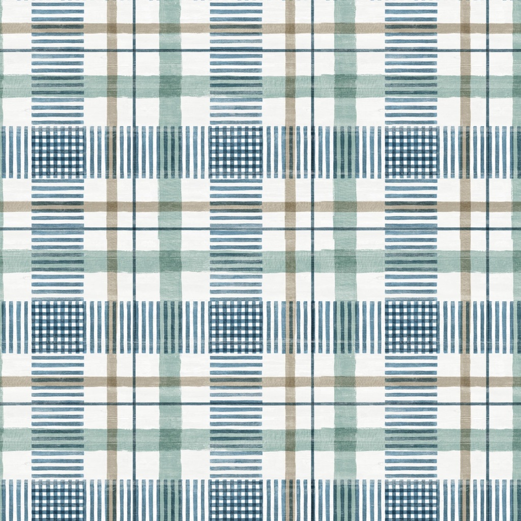 Lakeside Retreat - Lakeside Plaid - AQUA