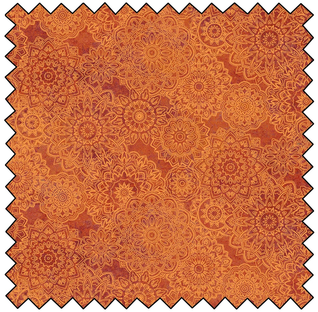 Stonehenge Marrakech Mandala Toss - ORANGE