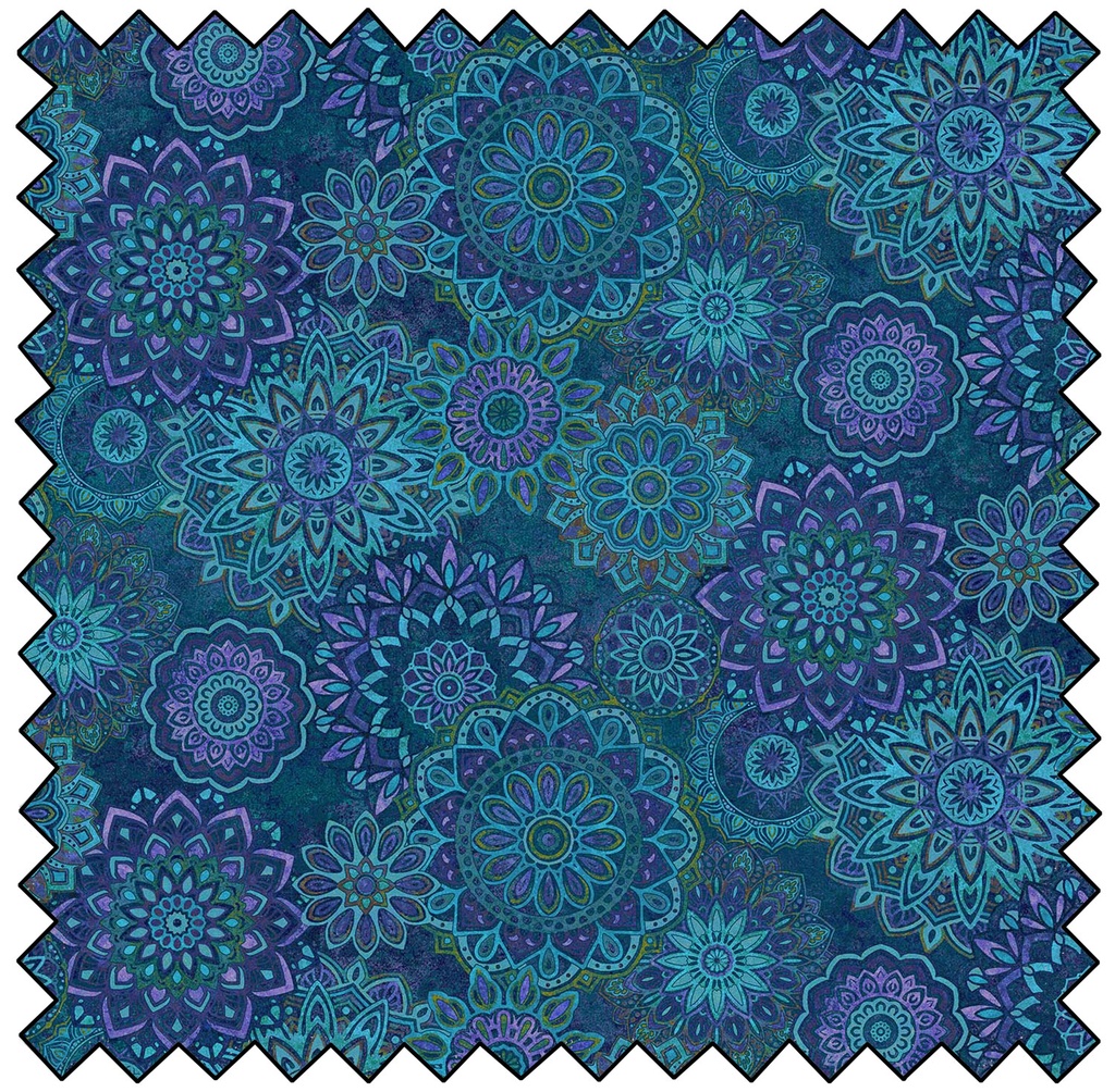 Stonehenge Marrakech Mandala Toss - NAVY