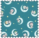 Night Owl Flannel Lullabye Moon - TEAL