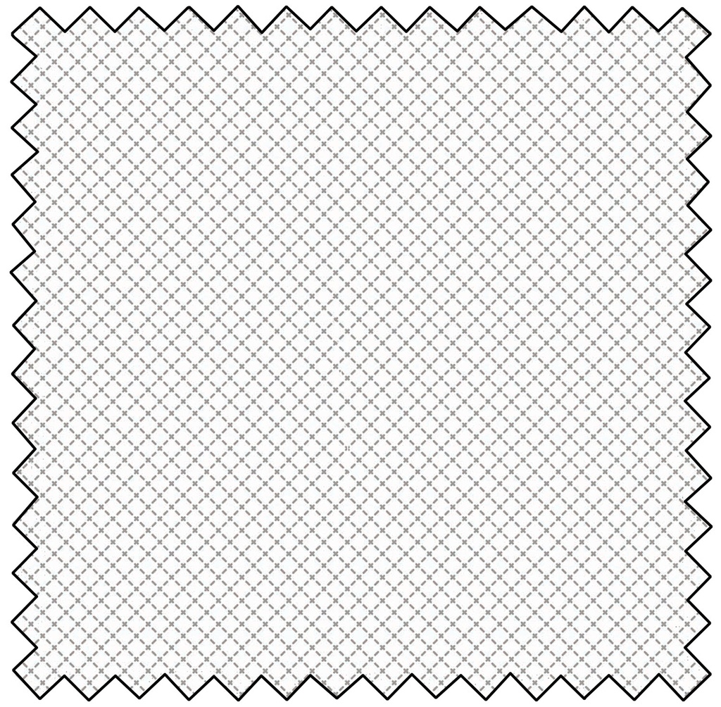 Night Owl Flannel Dots - Quilty - WHITE