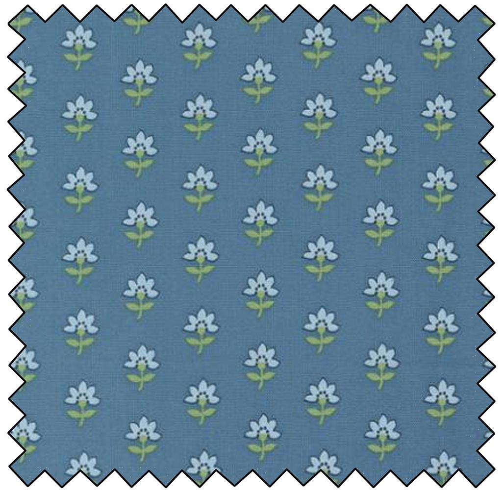 Shoreline - Costal Floral - MEDIUM BLUE