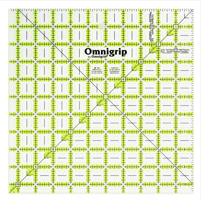 Omnigrip NEON Square Ruler - 10.5"