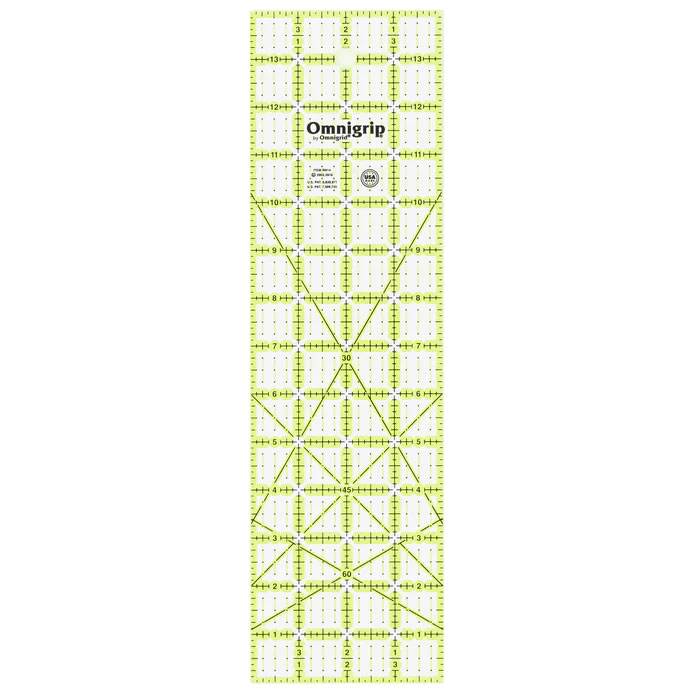 Omnigrip NEON Rectangle Ruler - 4" x 14"