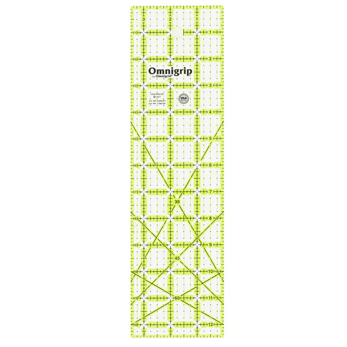 Omnigrip NEON Rectangle Ruler - 3.5" x 12.5"