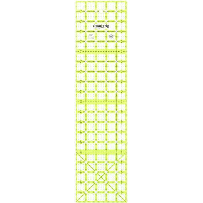 Omnigrip NEON Rectangle Ruler - 5" x 20"