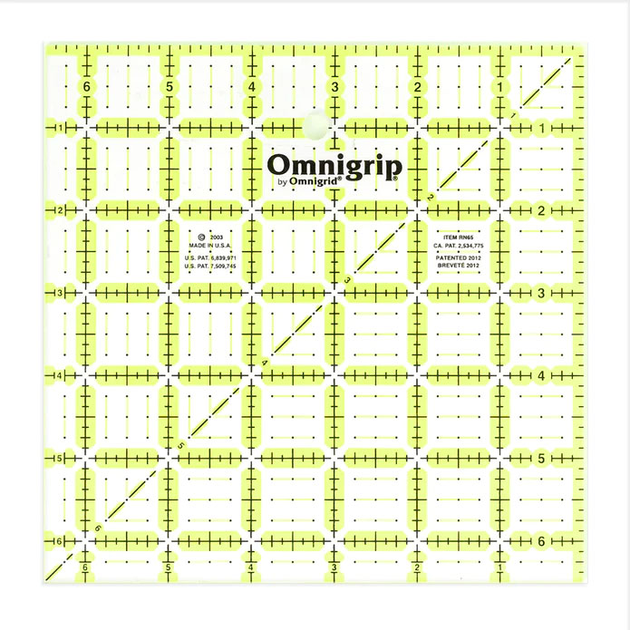 Omnigrip NEON Square Ruler - 6.5"