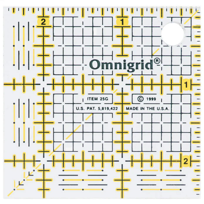 Omnigrid Square Ruler - 2.5"