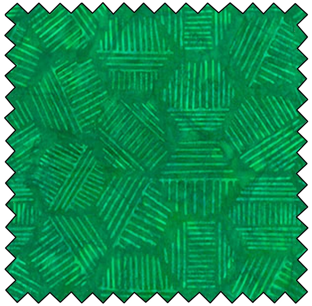 Hexies Batik - EMERALD