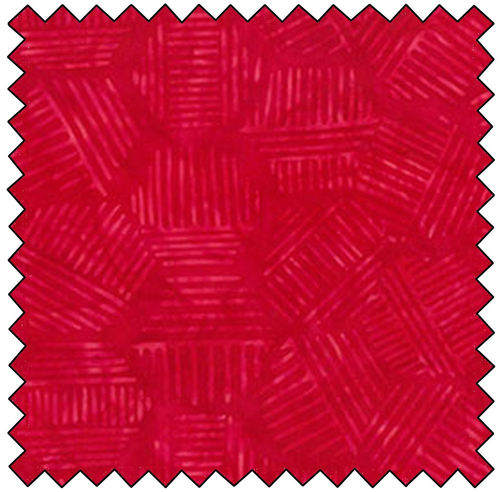 Hexies Batik - LIPSTICK RED