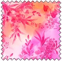 Bloom Bright - Meandering Flower - PINK ORANGE