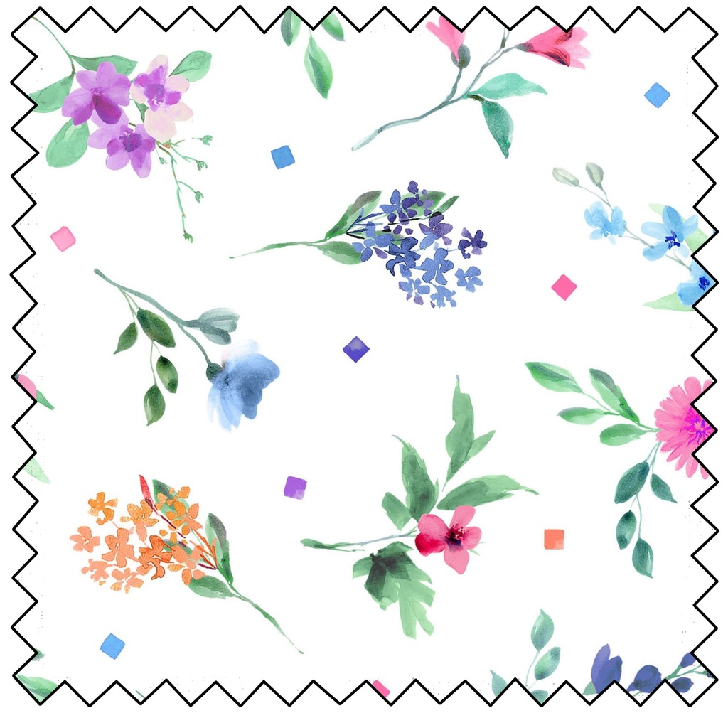 Bloom Bright - Tossed Flowers - MULTI