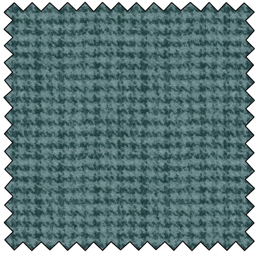 Woolies Flannel Houndstooth - TEAL