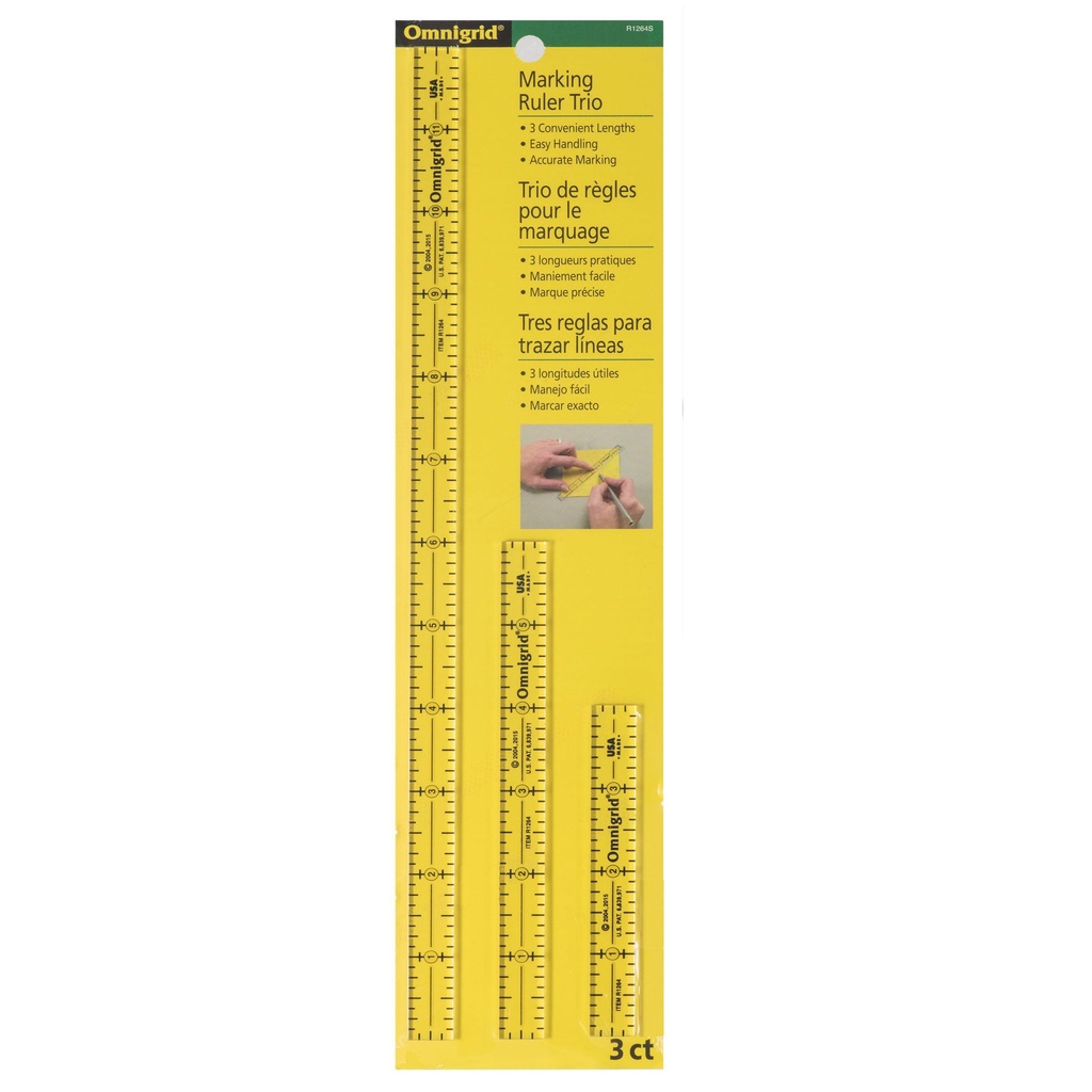 Omnigrid Marking Ruler Trio