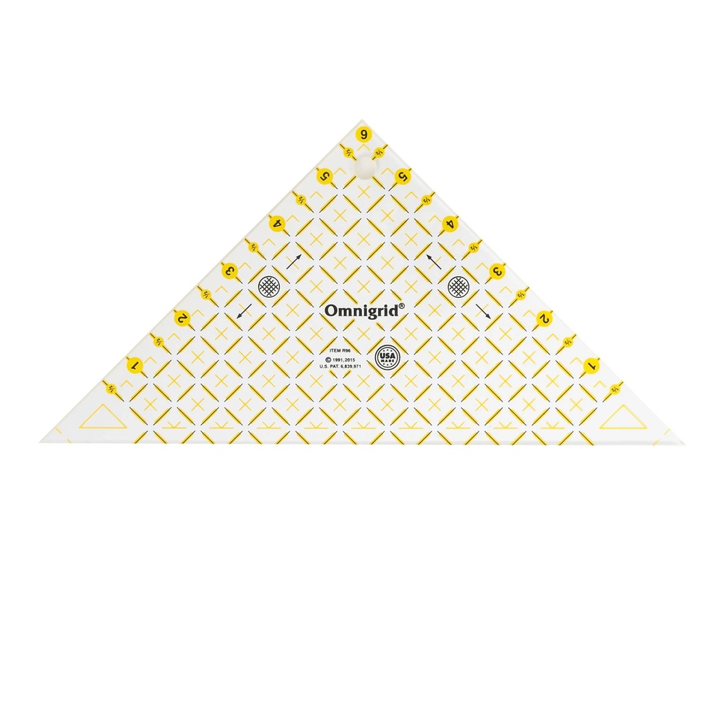 Omnigrid Half Square Triangle Ruler - 6"