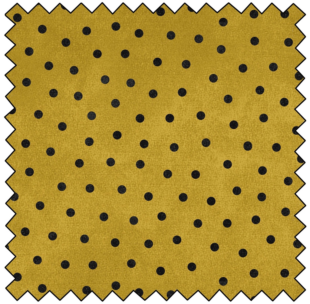 Woolies Flannel Polka Dots - YELLOW