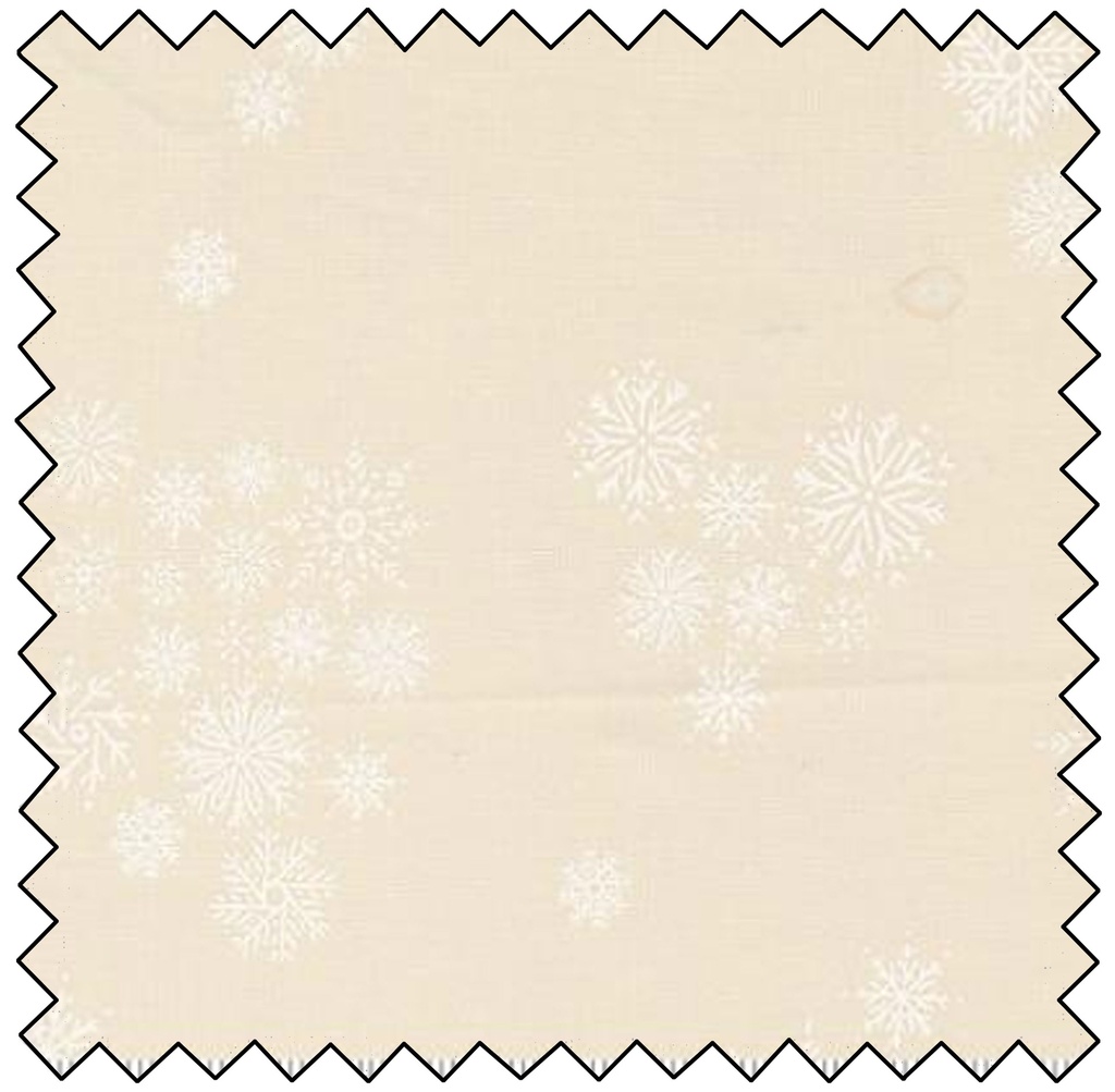 Cozy Wonderland - Snowflake Fall - NATURAL / WHITE