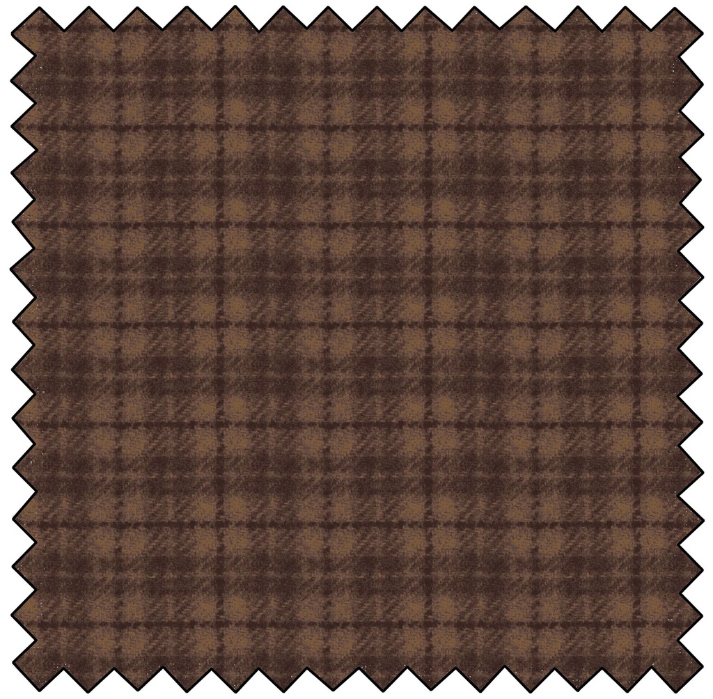 Woolies Flannel Plaid - BROWN