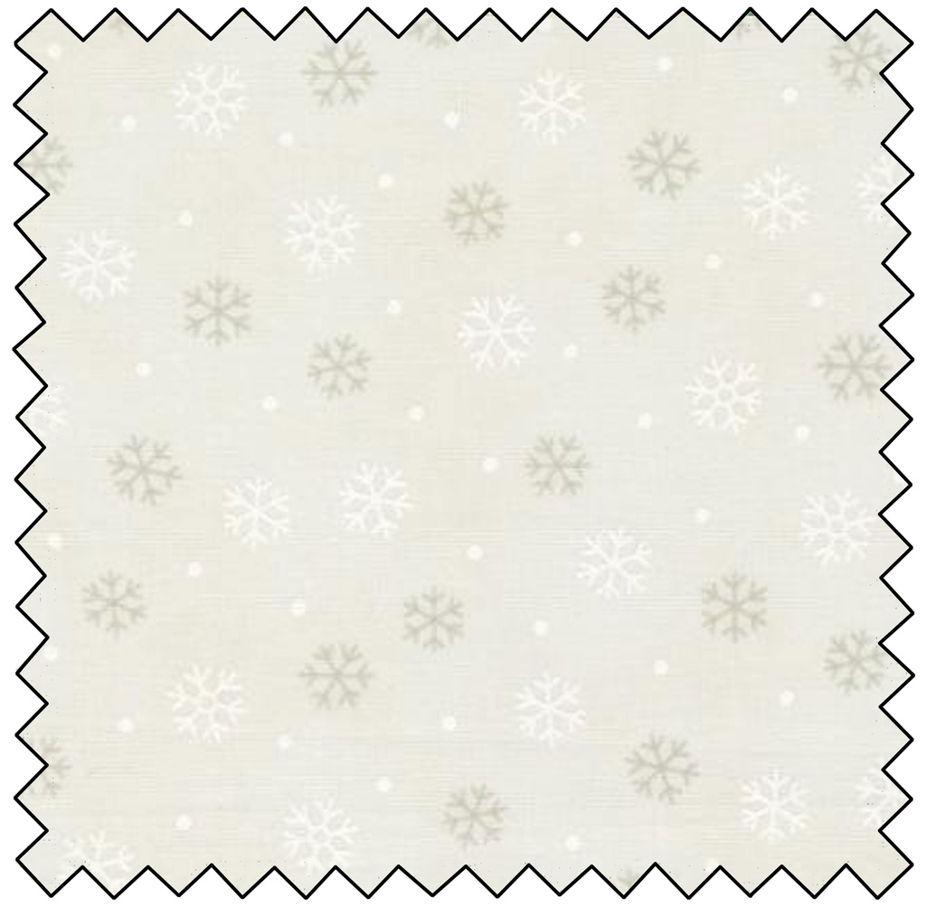 Woodland Winter - Snowflake Toss - SNOWY WHITE