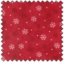 Woodland Winter - Snowflake Toss - CARDINAL RED