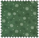 Woodland Winter - Snowflake Toss - PINE GREEN