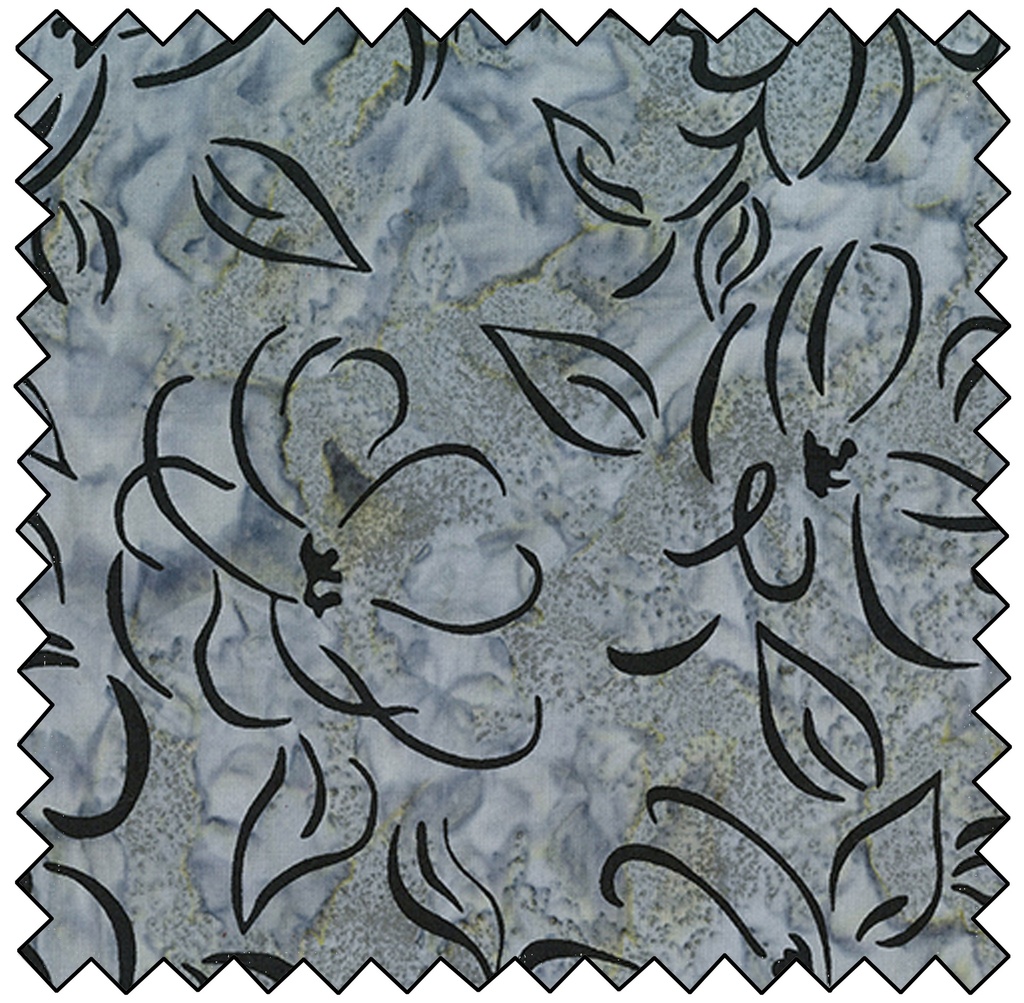 Banyan Classics - Floral Outline - PEWTER