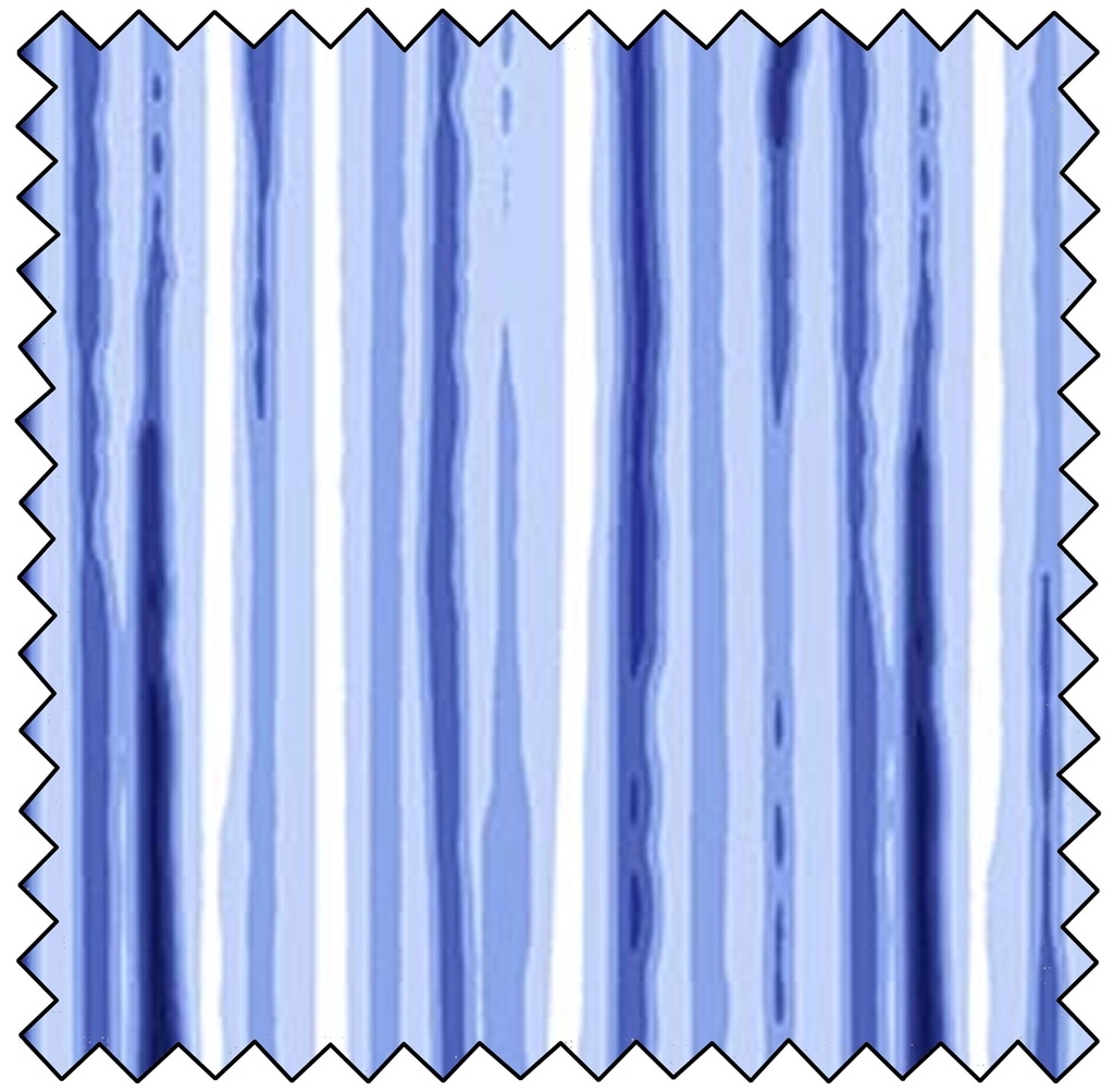 Madison's Garden Painterly Stripe - BLUE