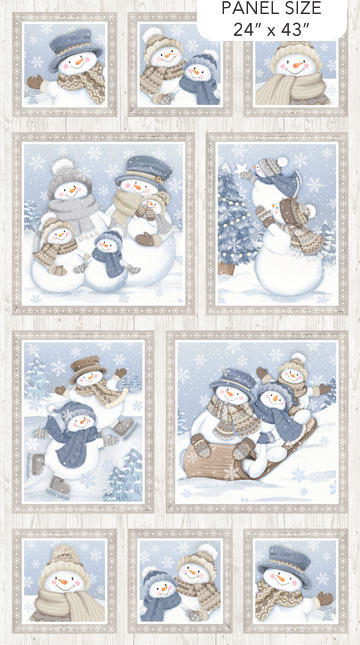 Snow Much Fun Flannel - Panel