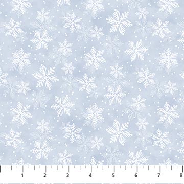 Snow Much Fun Flannel - Snowflake - LIGHT BLUE MULTI