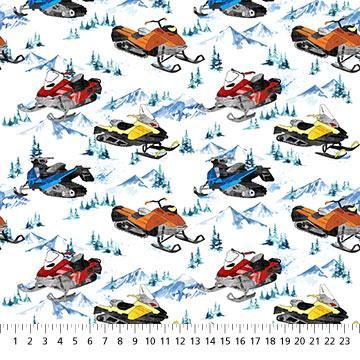 Winter Sports - Snowmobile - WHITE MULTI