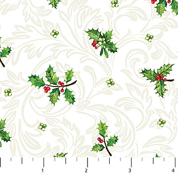 Yuletide Traditions - Holly Mini - WHITE MULTI