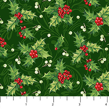 Yuletide Traditions - Holly - GREEN MULTI