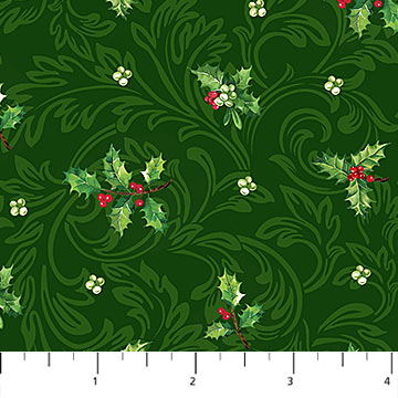 Yuletide Traditions - Holly Mini - GREEN MULTI