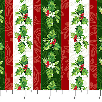 Yuletide Traditions - Stripe - WHITE MULTI