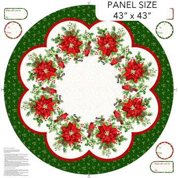 Yuletide Traditions - Tree Skirt Panel