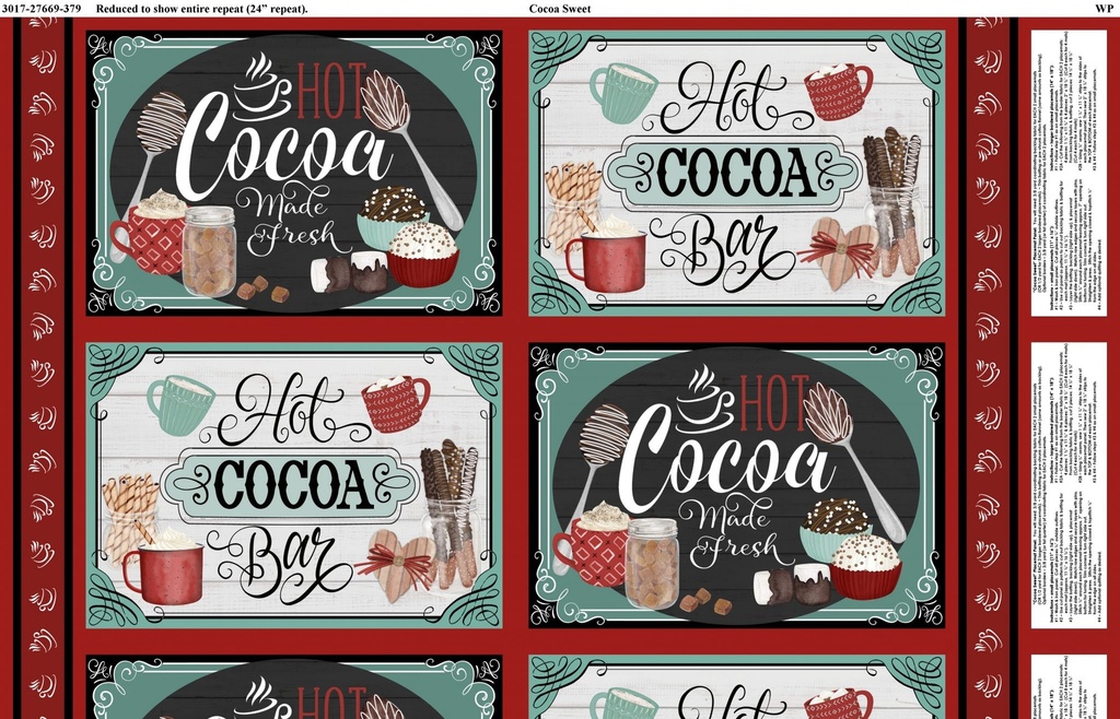 Cocoa Sweet - PLACEMAT PANEL