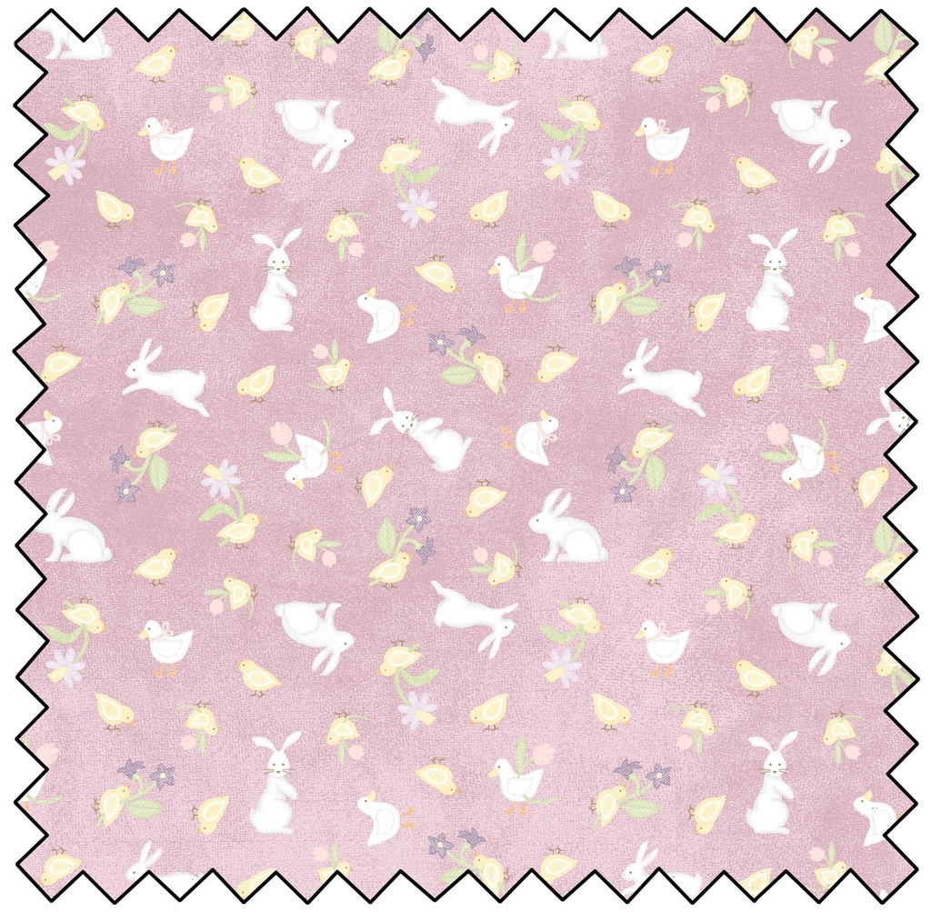 Little Chicks Flannel Bunnies & Chicks - PURPLE